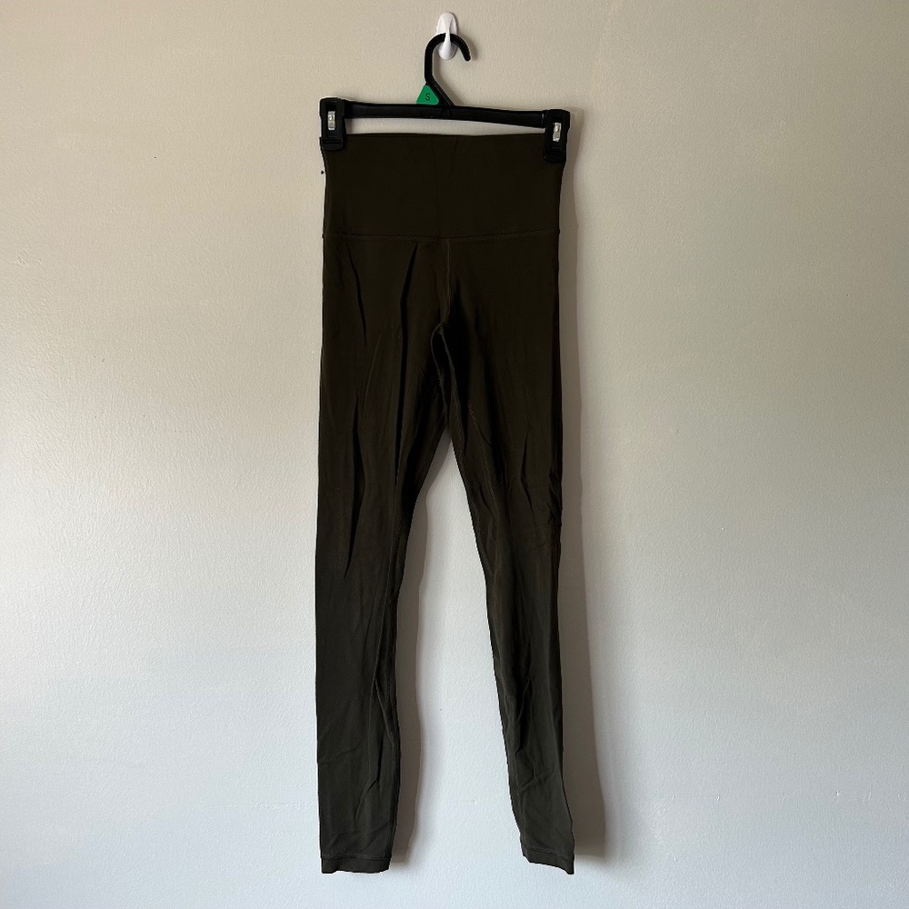 Army Green High Rise Lululemon Leggings